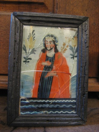 Hinterglas ecce homo votivbild - ecce,