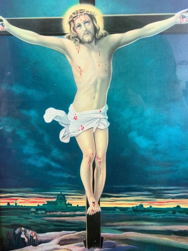 Votivbild jesus kreuz druck - votivbild,